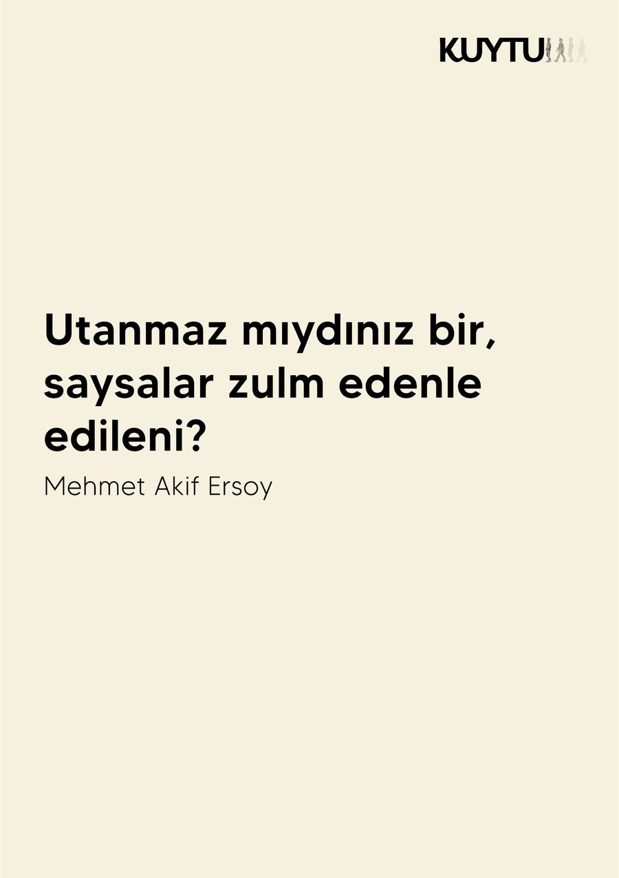Kuytu Dergisi Söz Kartı